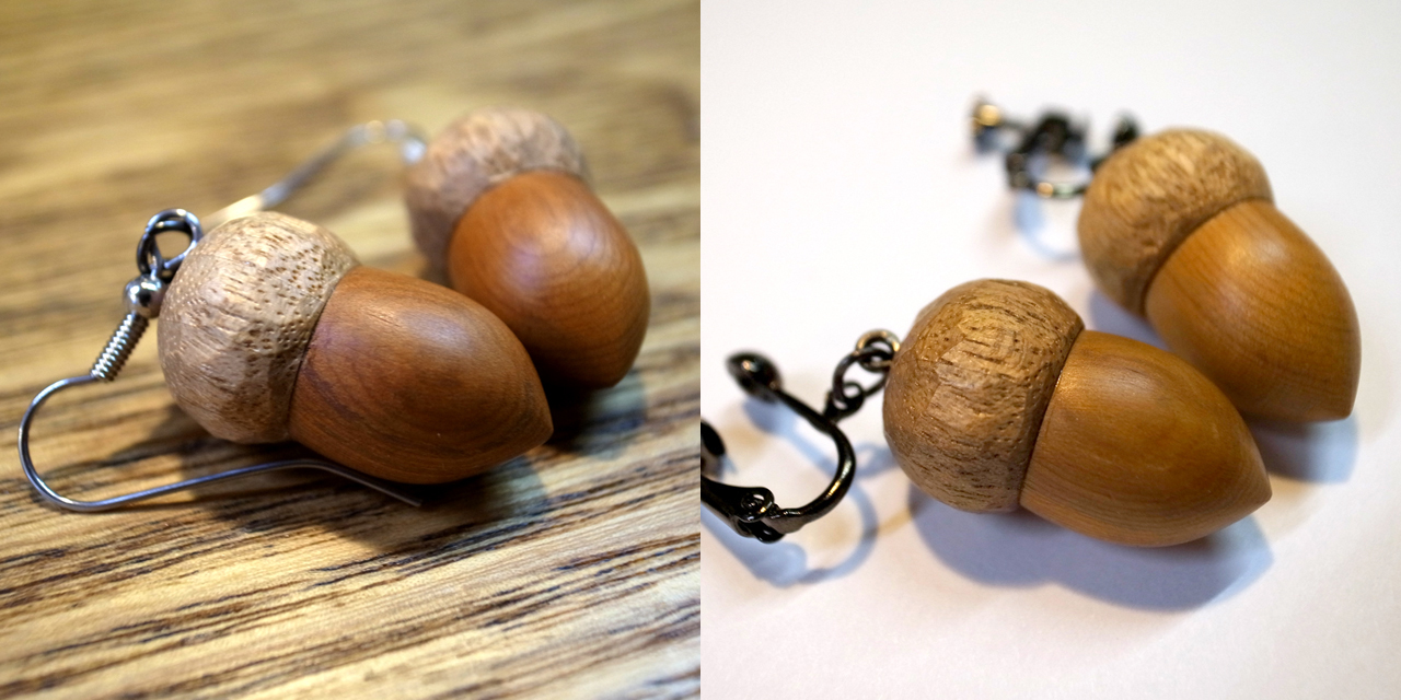 どんぐりカービング ピアス 楽天市場】どんぐり ピアスの通販